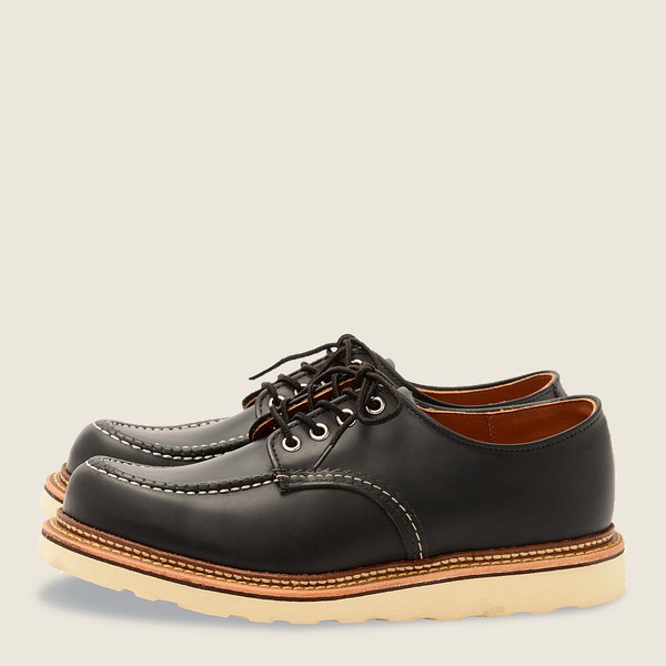 Red Wing Mens Oxford - Classic - Chrome Leather - Black - FAB760843